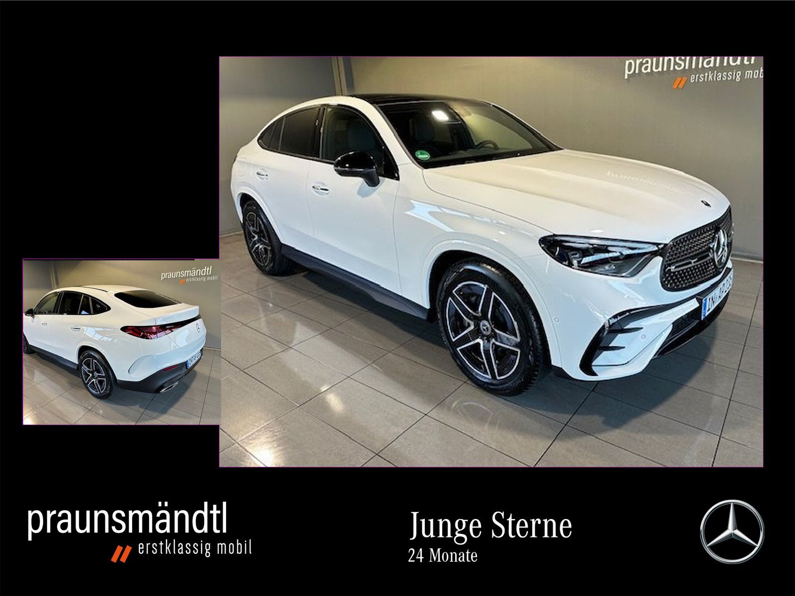 MERCEDES-BENZ GLC 200 4M Cp. AMG Night Pano/AHK/Dist/Totw/360°