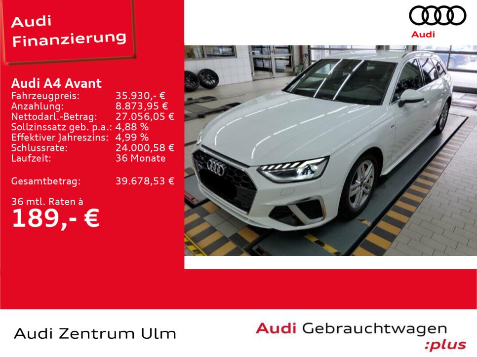 Audi A4 Avant S-Line 40 TFSI qu AHK MATRIX KEYL. STHZ