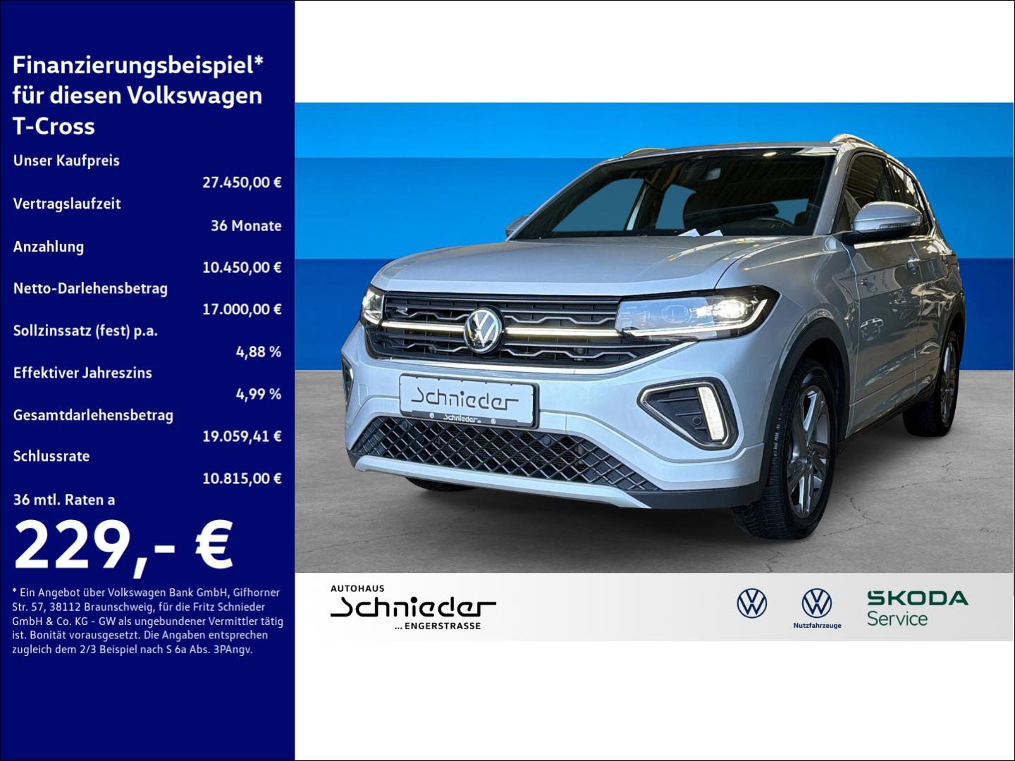 Volkswagen T-Cross 1.0 TSI R-Line Climatronic Rear View