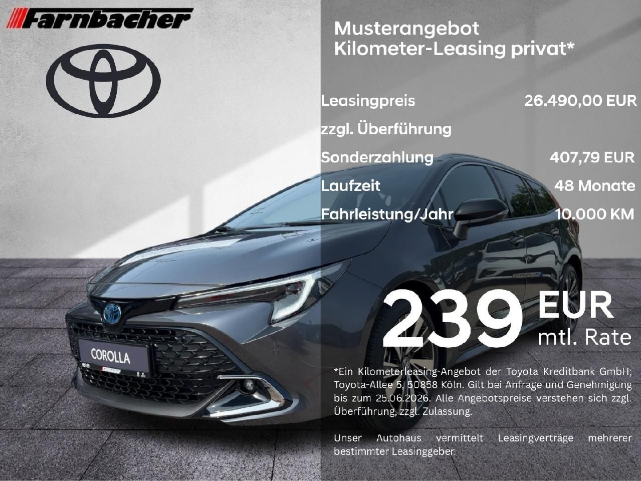 Fahrzeugabbildung Toyota Corolla TS 2,0 Hybrid Teamplayer*