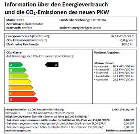 Opel Frontera Electric 44-kWh-Batterie GS Tech Paket