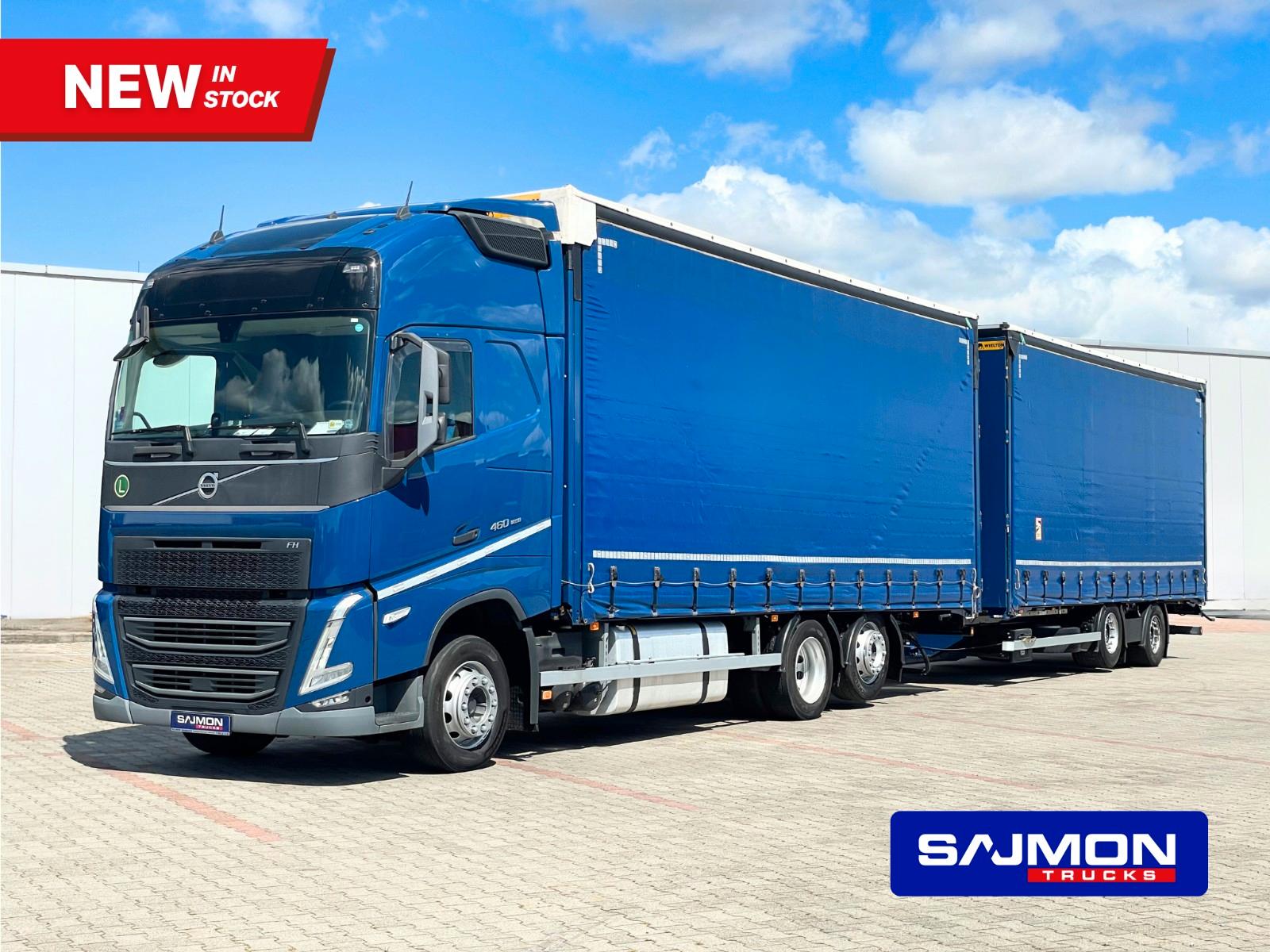 Volvo FH 460  JUMBO 120M3  2x775 38 palett SALON PL
