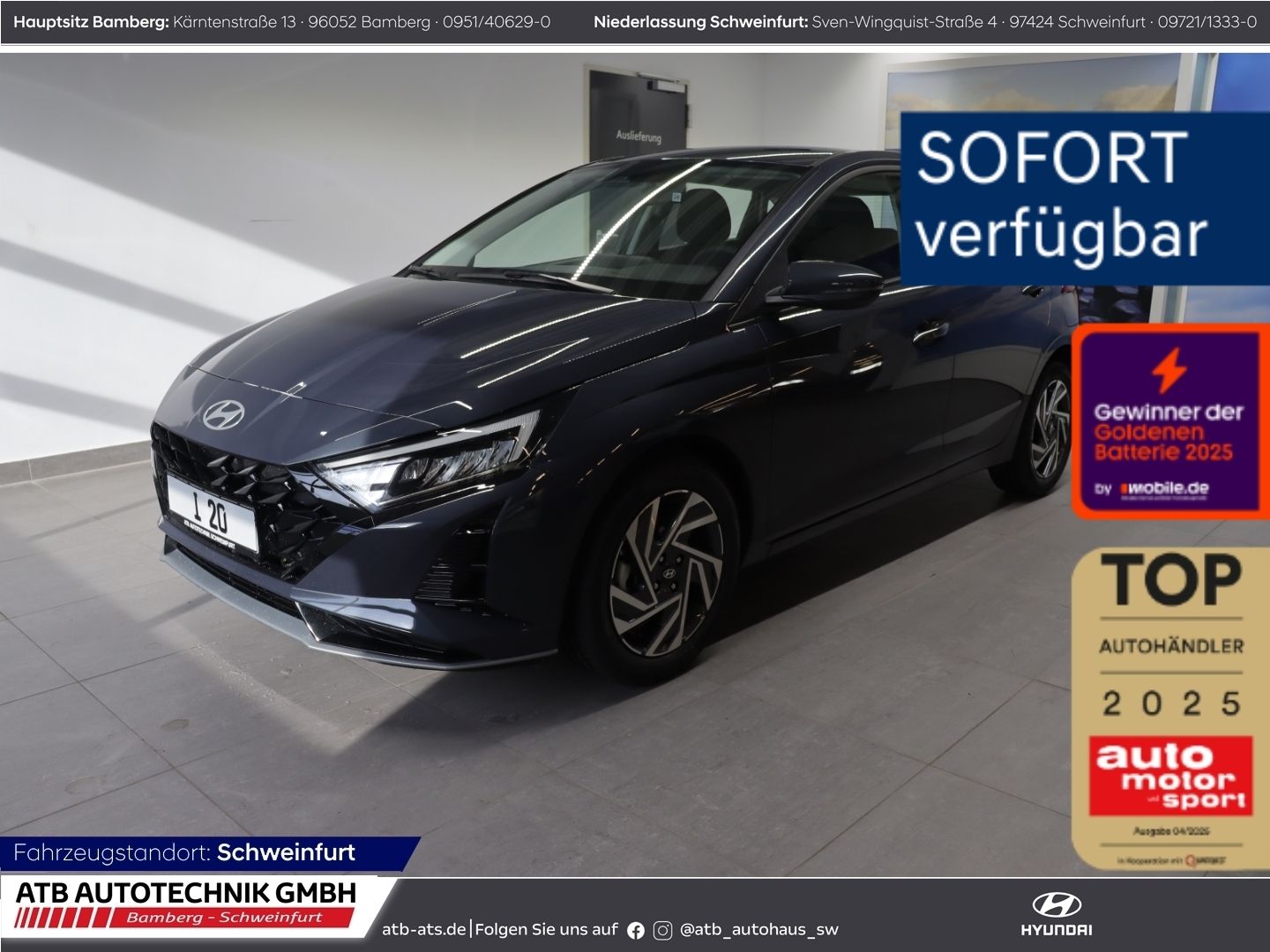 Fahrzeugabbildung Hyundai i20 Trend (MY26+ICC) 1.0 T-GDI 90 PS 7-DCT 2WD