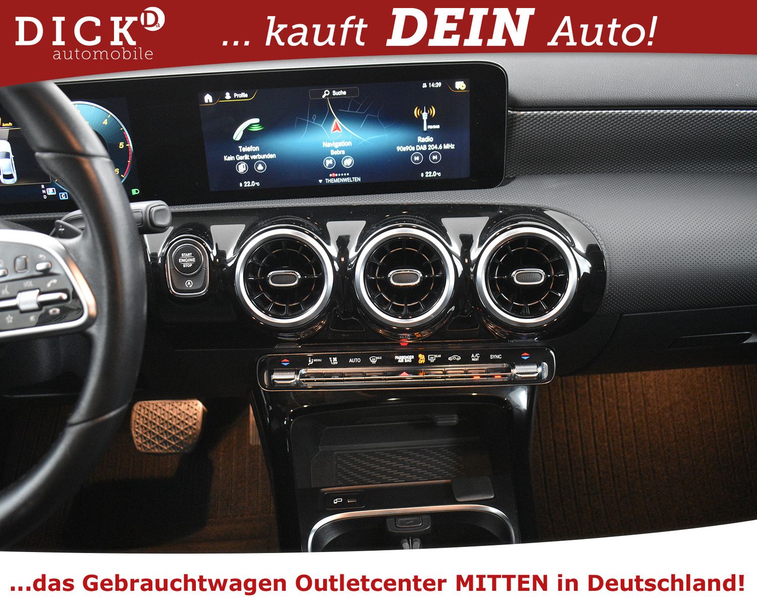 MERCEDES-BENZ A180d LIMO 8G Progress NIGHT+LEDER+SHZ+NAV+VIRTU - Image 14