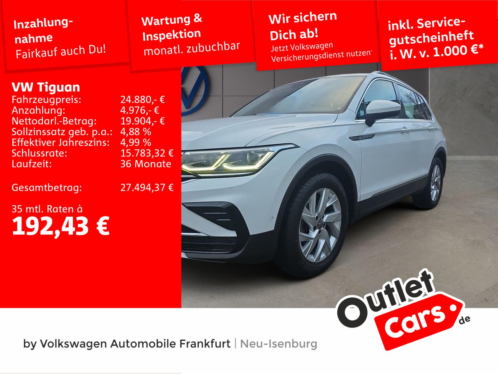 Volkswagen Tiguan 2.0 TDI DSG Elegance Navi LED-Matrix, Rüc