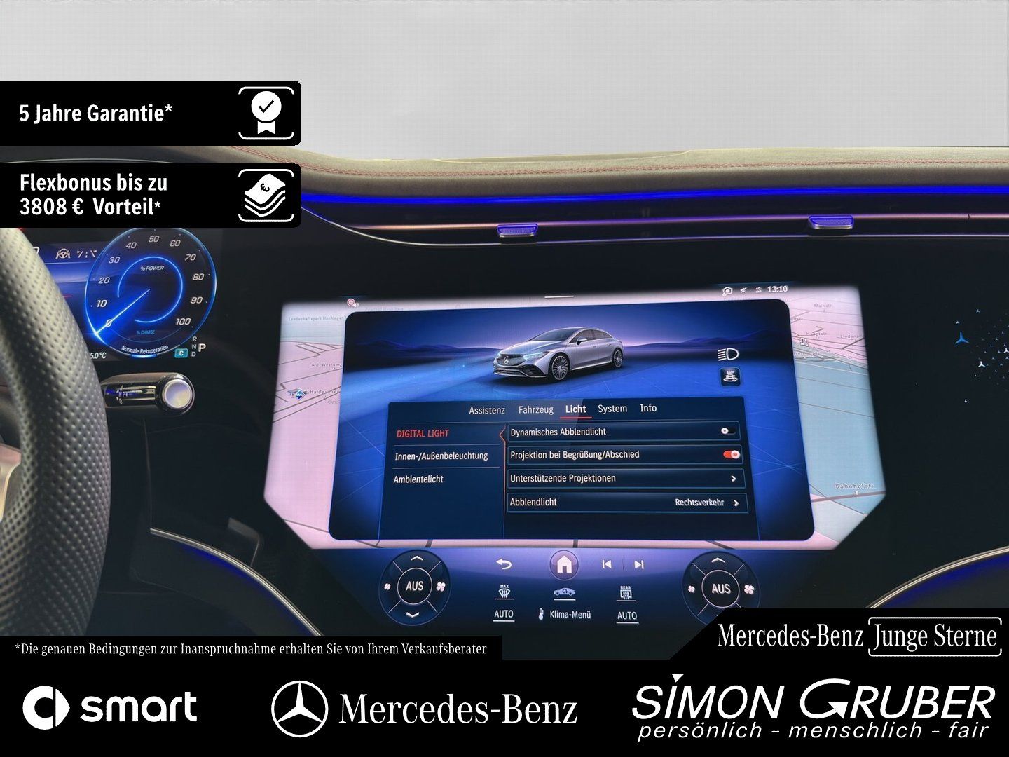 Fahrzeugabbildung Mercedes-Benz EQE 500 4M AMG Hyper Airmatic HUD Burm Mod 2025