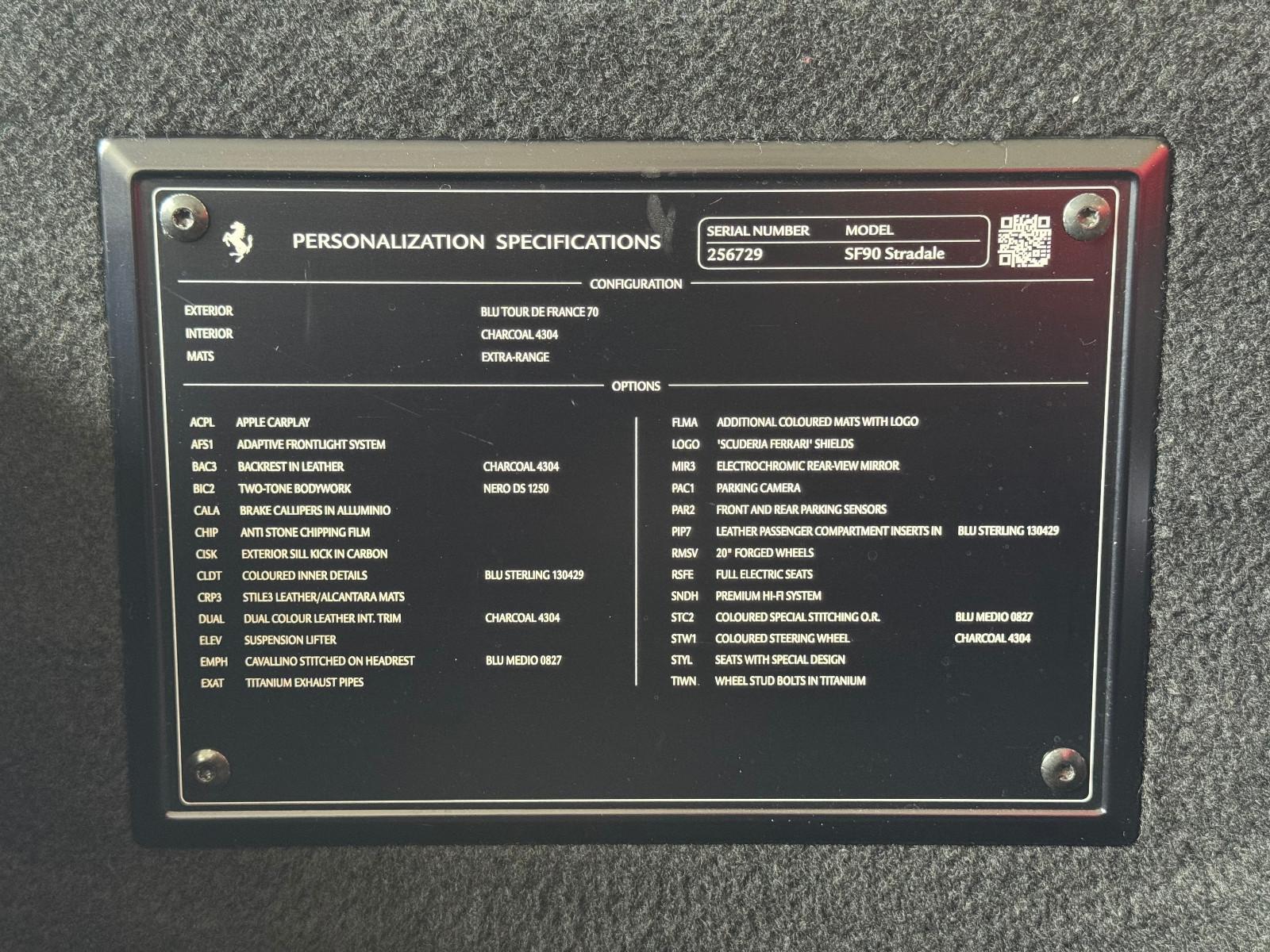 Ferrari SF90 Stradale Two-Tone Lift JBL CarPlay Approved