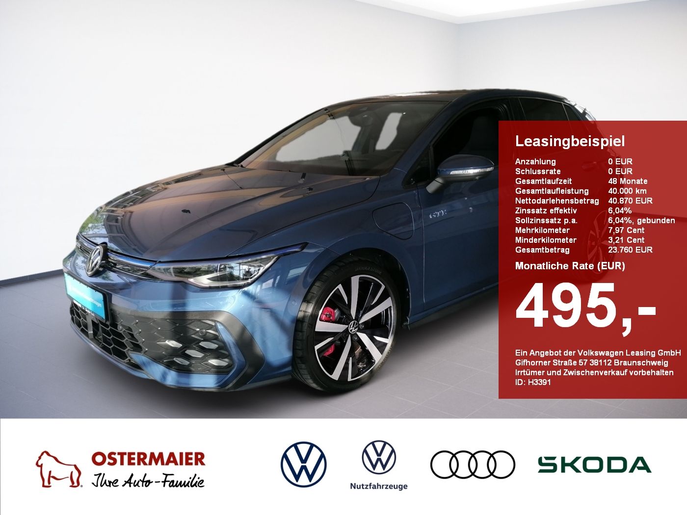 Volkswagen Golf VIII GTE 1.5TSI eHybrid 272PS DSG IQ.LIGHT.