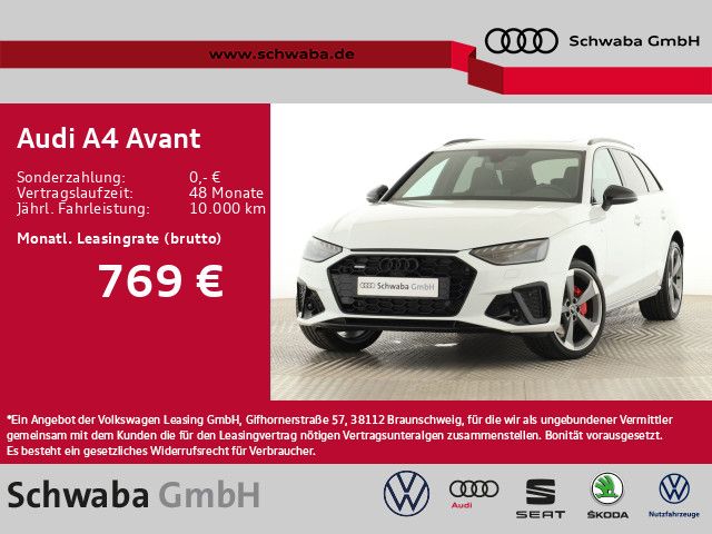 Audi A4 Avant competition plus 40TDI 2x S line*AHK*19