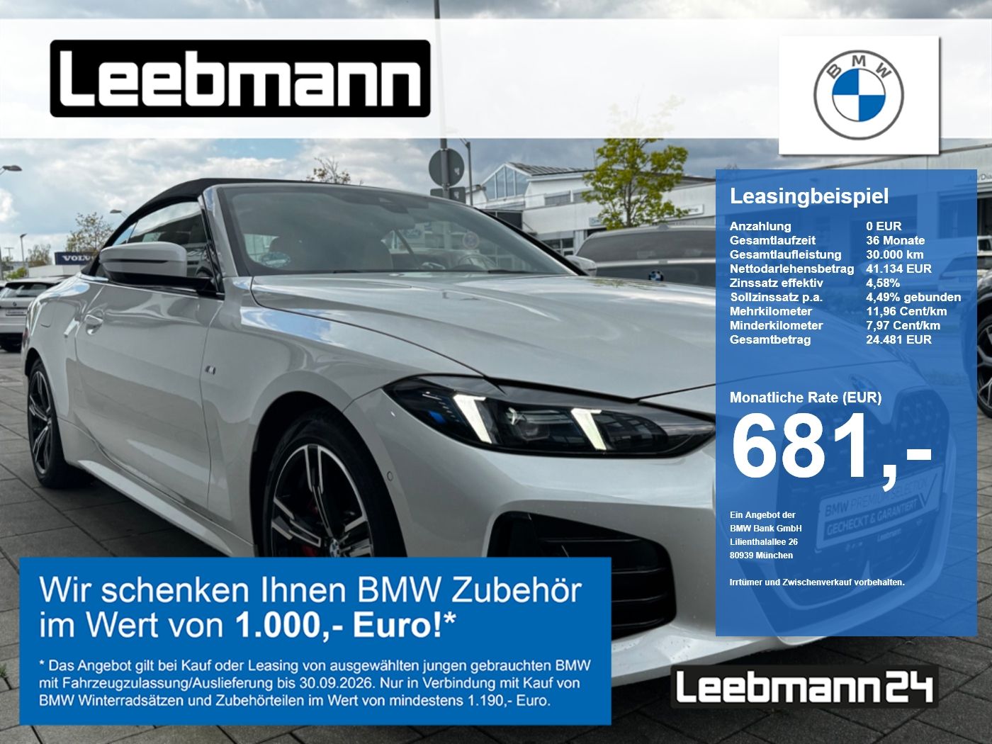 BMW 420d Cabrio M-Sport-Pro 2,49% foto 1