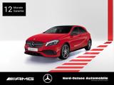 Mercedes-Benz A 220 d AMG NIGHT LED PANO NAVI SITZHZG TEMPO - mit Diesel-Antrieb: Rot, Panorama-Dach, Limousine