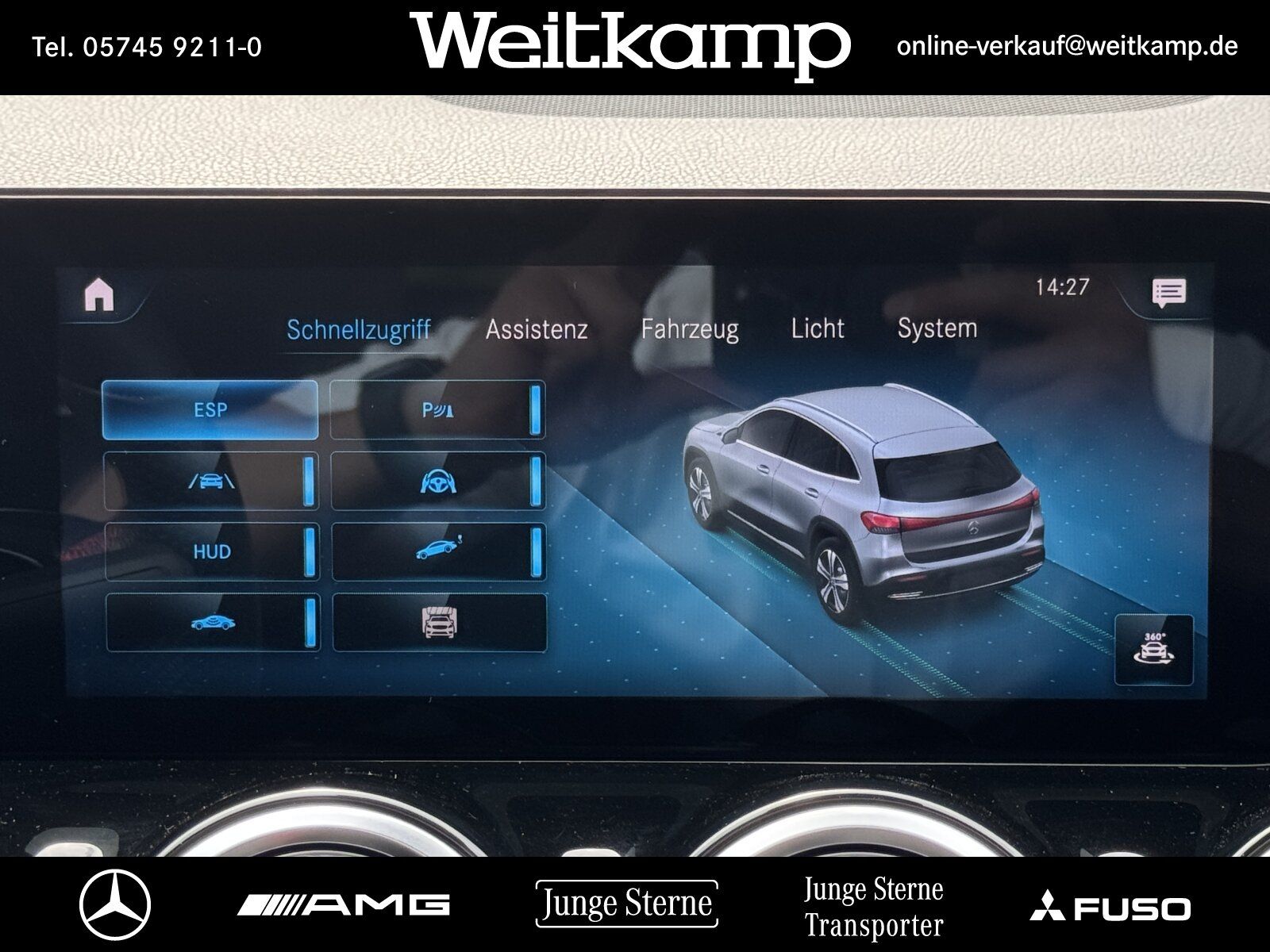 Mercedes-Benz EQA 250 AMG+PANORAMA+DISTRO.+HEAD-UP+BURM.+MEMO. foto 12