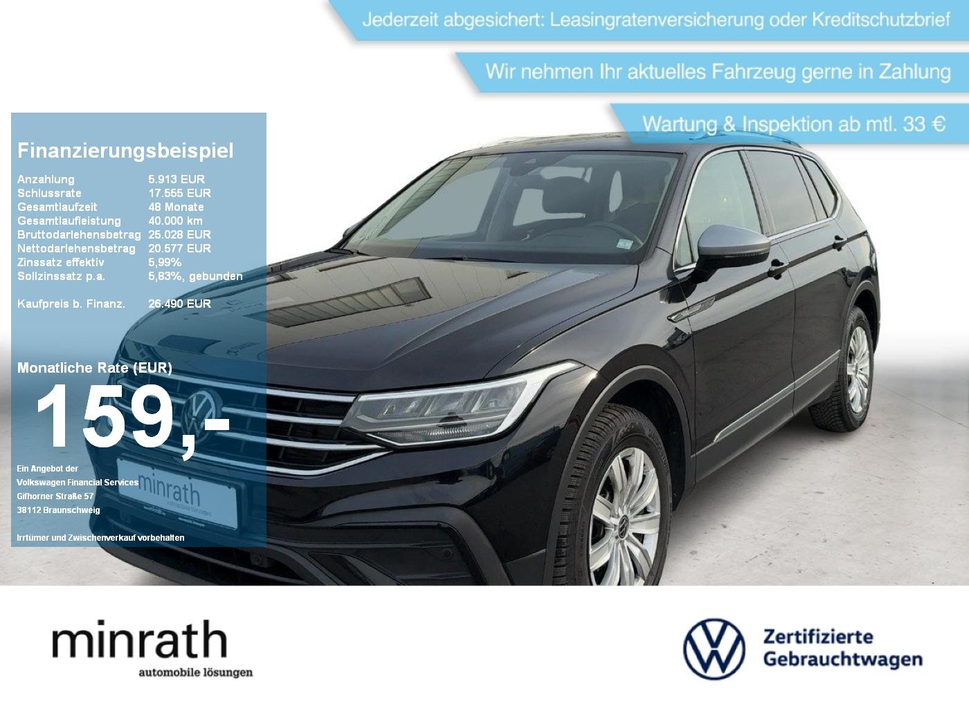 Volkswagen Tiguan Allspace Life 2.0 TDI DSG AHK+NAVI+HUD+SH