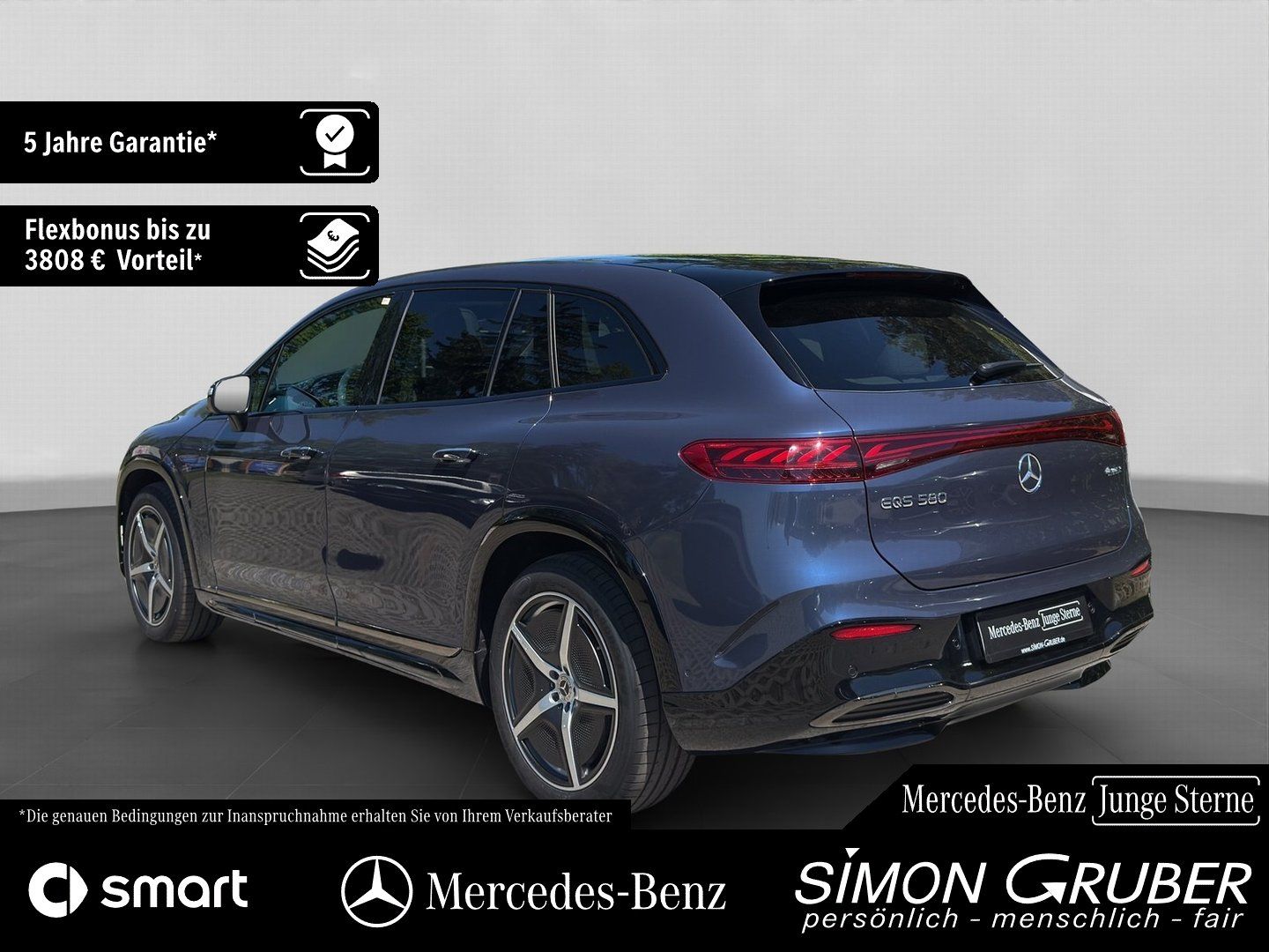 Fahrzeugabbildung Mercedes-Benz EQS 580 4M SUV AMG Night Business Class 7Sitzer