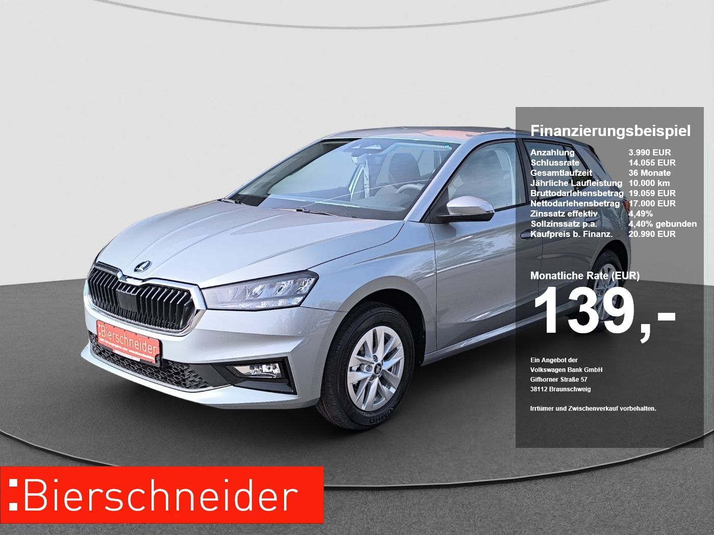Skoda Fabia 1.0 TSI Essence PDC VZE SHZ LED