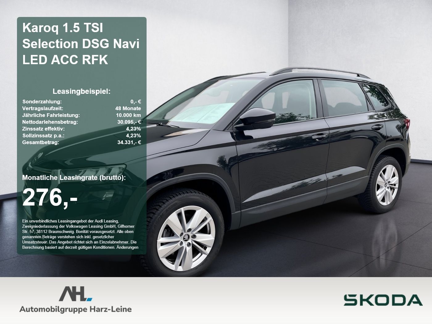 Skoda Karoq 1.5 TSI Selection DSG Navi LED ACC RFK