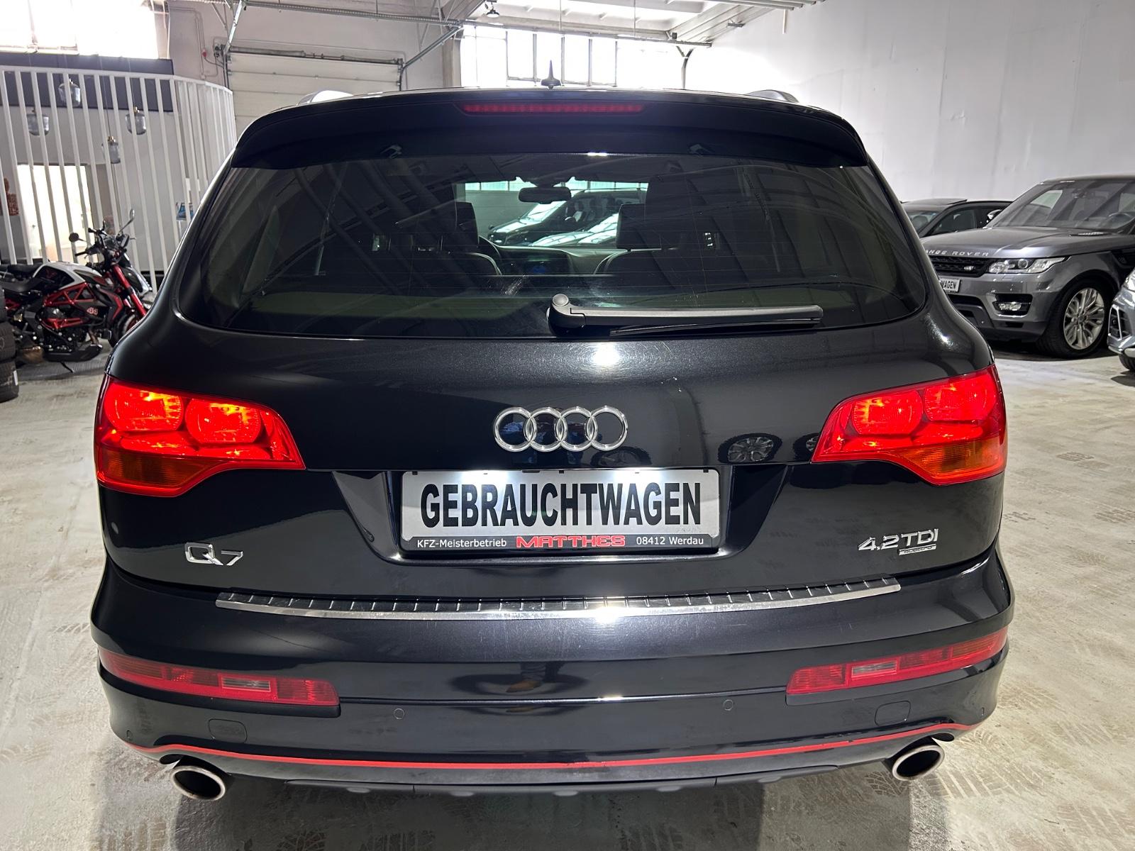Audi Q7 4.2 TDI V8 quattro S line | 326 ch | BVA | 4 places individuelles | Cuir beige | Suspension pneumatique | GPS | Accès sans clé