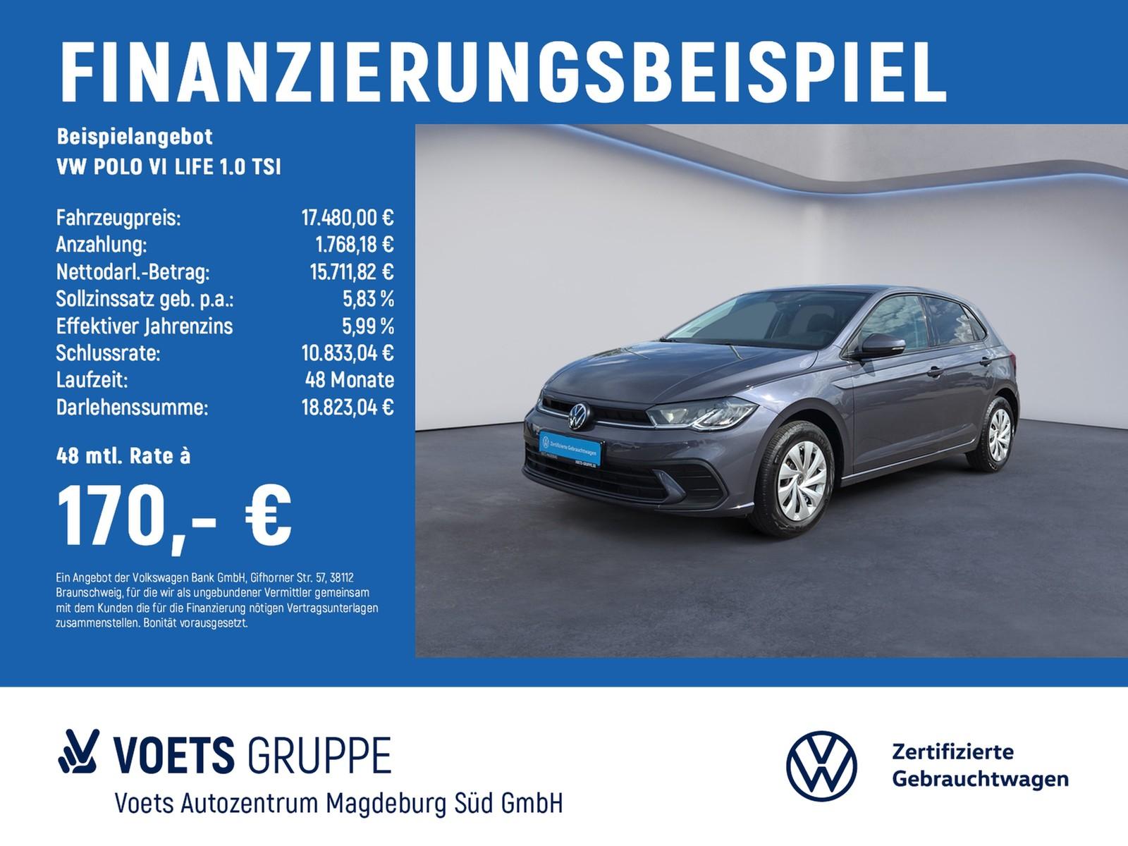 Volkswagen POLO VI LIFE 1.0 TSI LED+NAVI+KLIMA+APP-CONNECT+