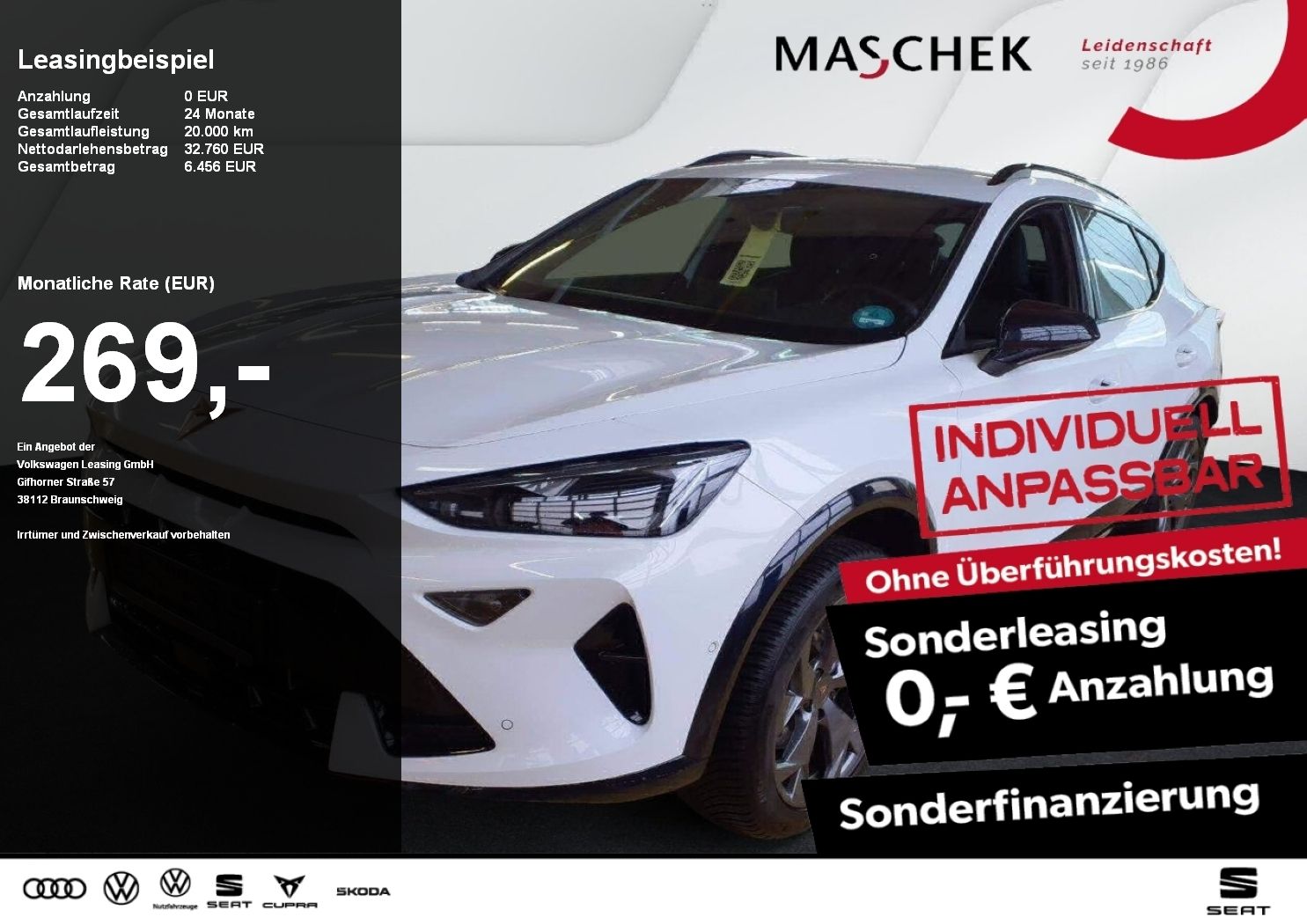 Cupra Formentor 2.0 TDI Sonderleasing! Navi RearView