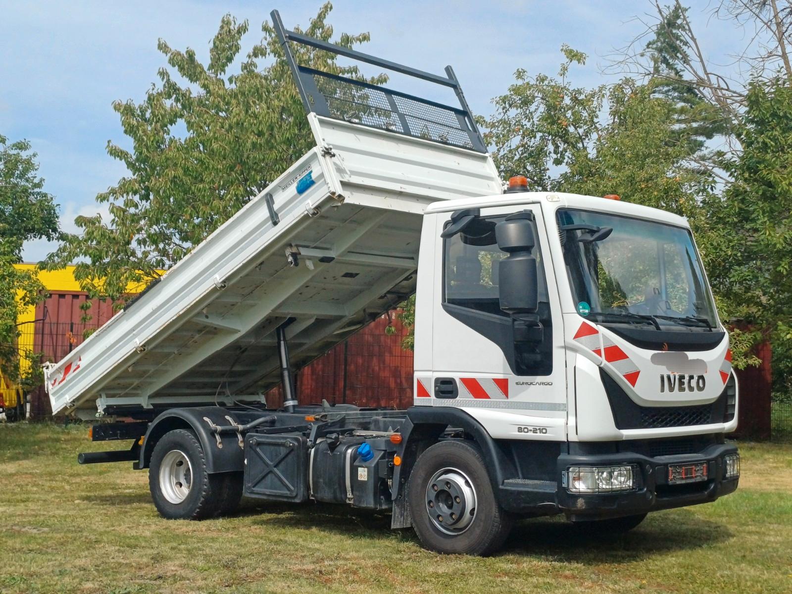Iveco Eurocargo 80-210 3 Seiten Kipper Meiller Klima