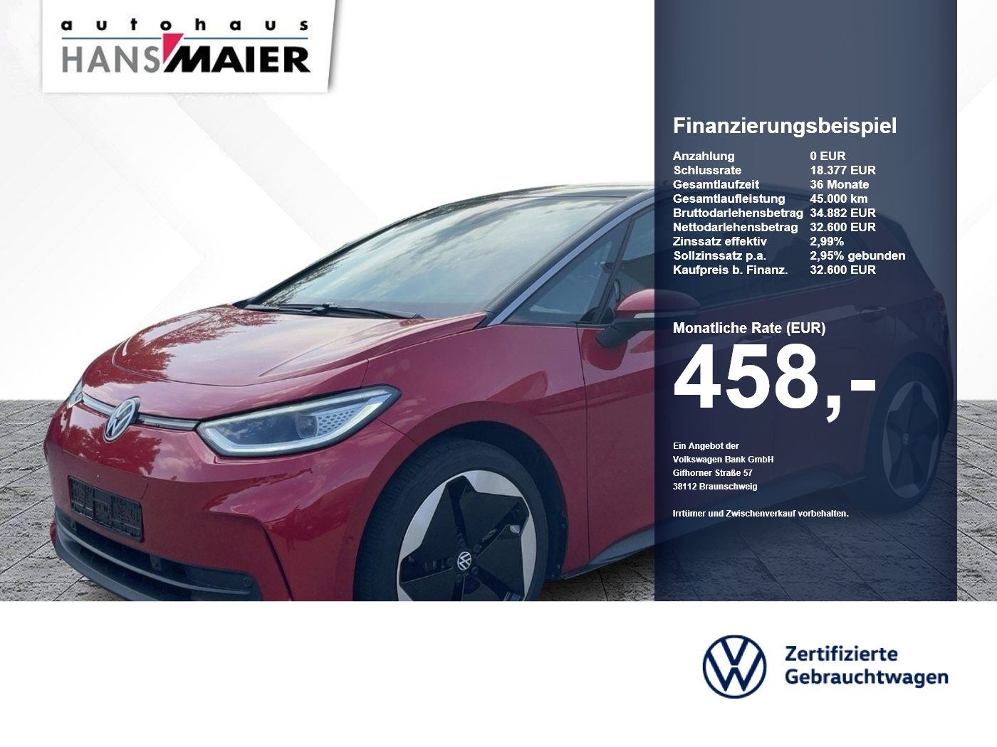 Volkswagen ID.3 Pro S AreaView Navi ACC 8fach IQLight SH foto 1