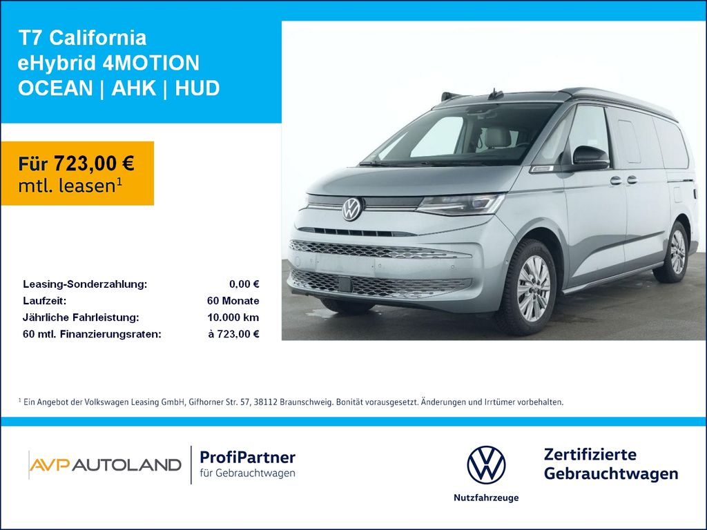 Volkswagen T7 California eHybrid 4MOTION OCEAN | AHK | HUD
