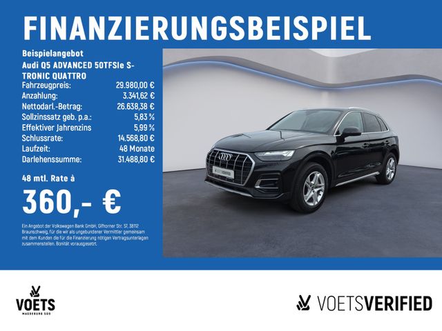 AUDI Q5 ADVANCED 50TFSIe S-TRONIC QUATTRO MATRIX+AHK+