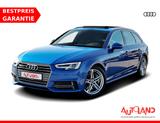 Audi A4 2.0 TFSI Avant S-Line LED SHZ Panorama Tempom - : Blau, Teilleder