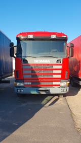 Scania R124 Kipper mit Kran