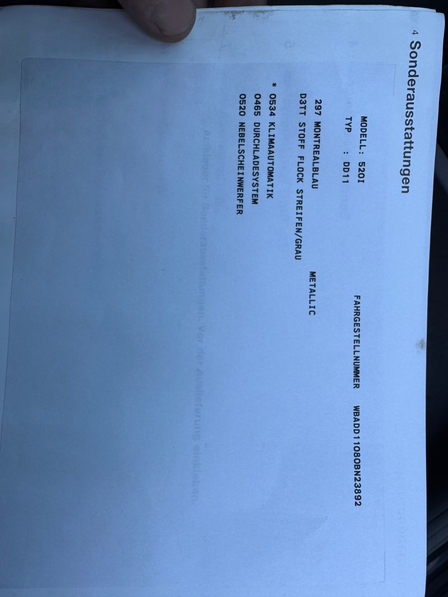 Fahrzeugabbildung BMW 520i