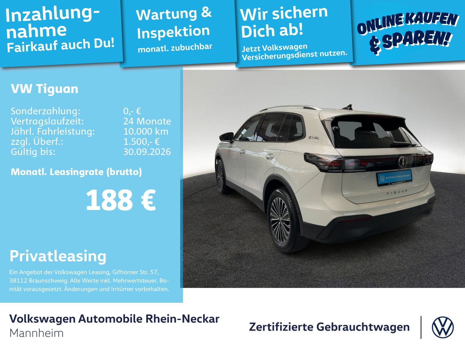 Volkswagen Tiguan Goal 2.0 TDI Automatik LED AHK Kamera UVM foto 2