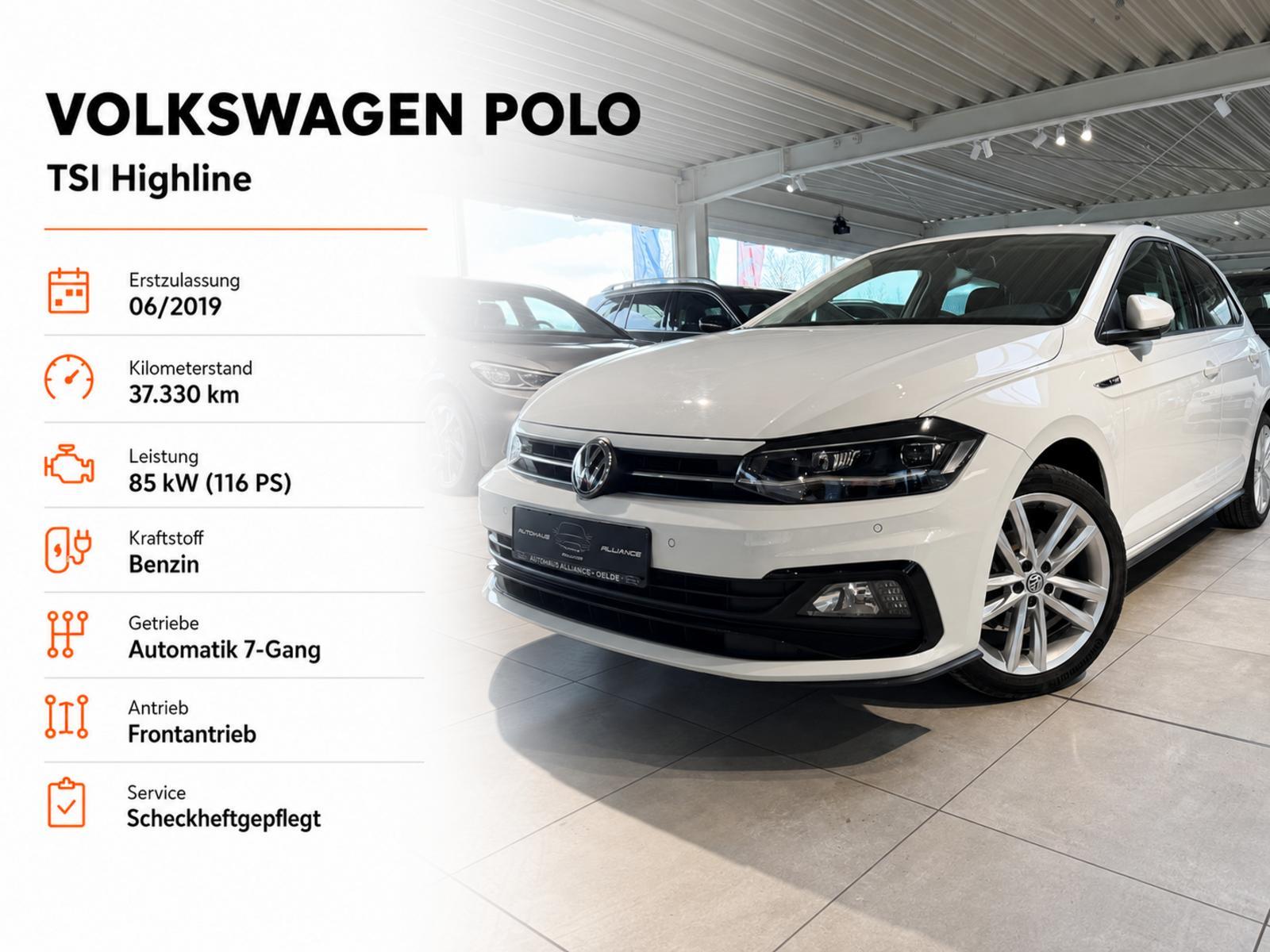 Volkswagen Polo 1.0 TSI Highline  * PDC v+h * SHZ * Navi