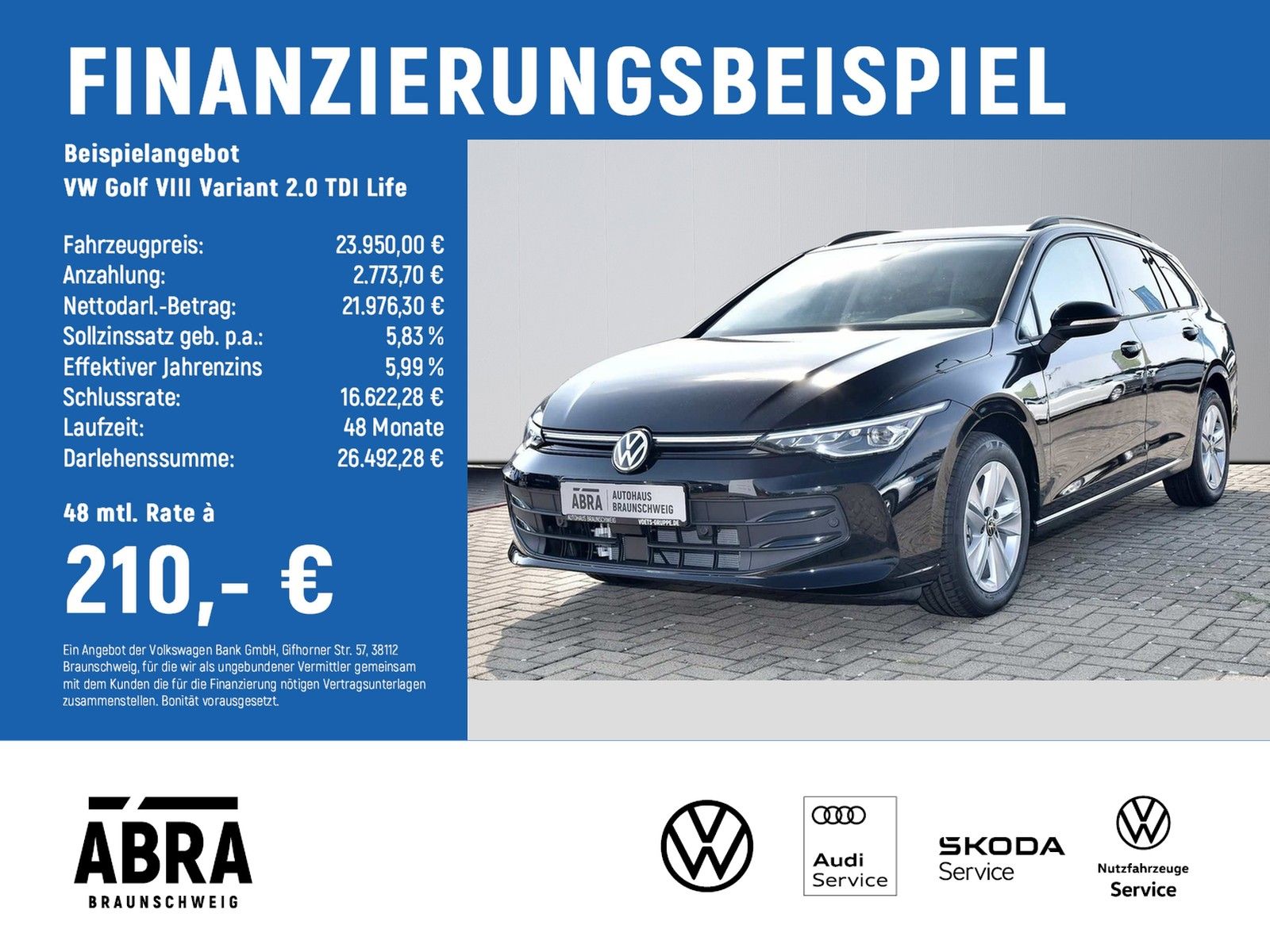 Volkswagen Golf VIII Variant 2.0 TDI Life LED+NAVI+CAM+LANE