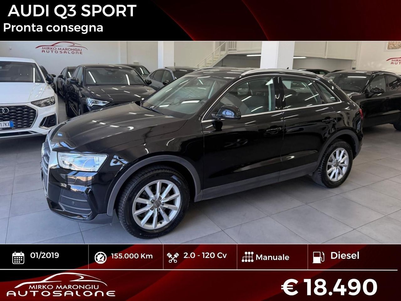 AUDI Audi Q3 2.0 TDI 120 CV Sport FINANZIABILE