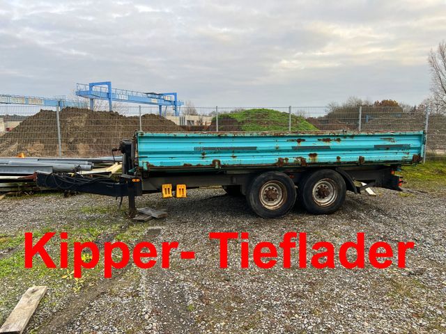 Obermaier  14 t Tandemkipper- Tieflader