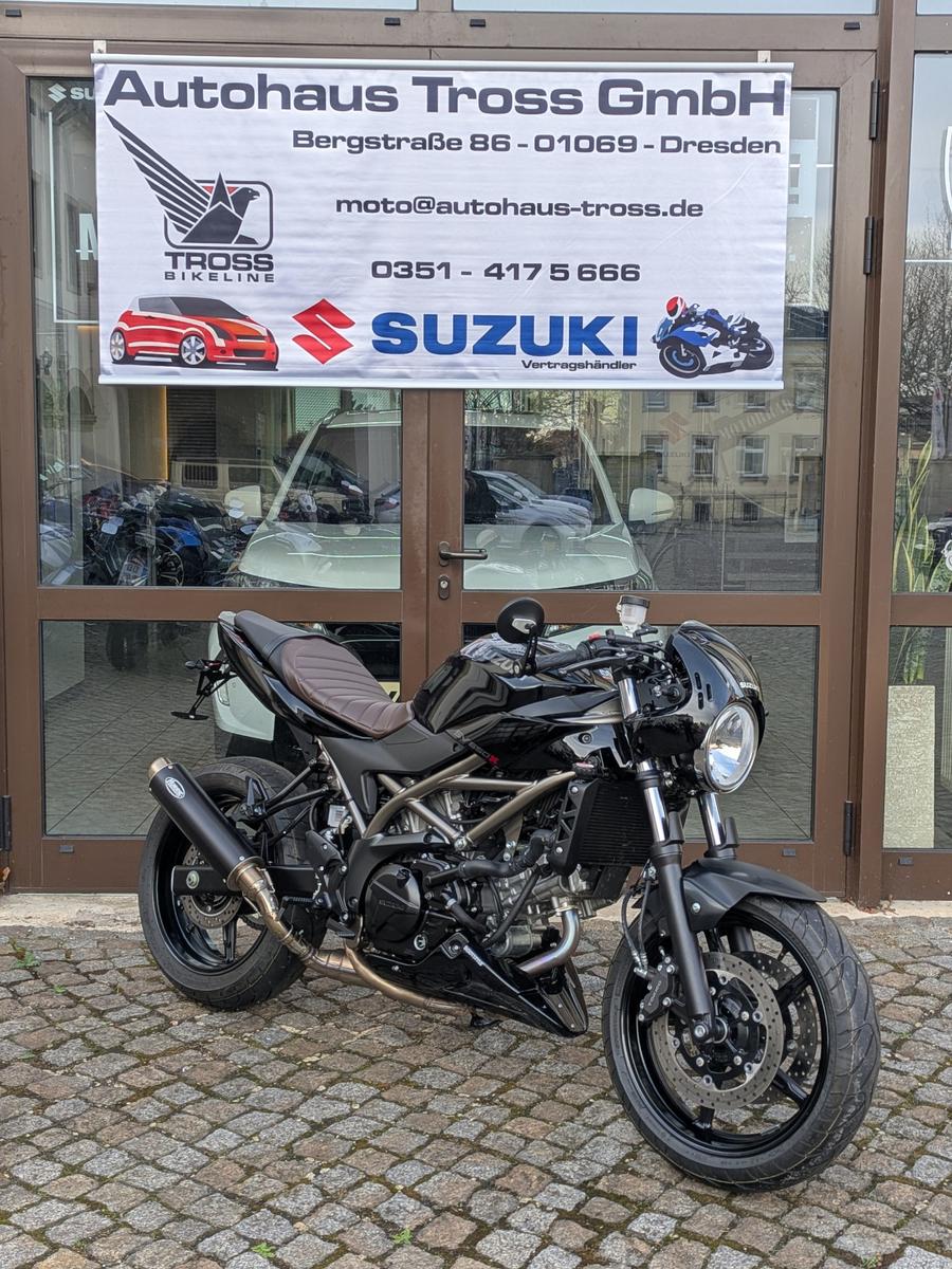 Suzuki SV 650 X Cafe Racer viel Zubehör , top Zustand