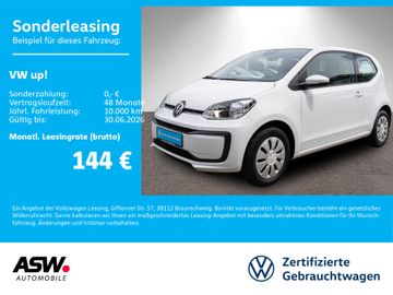 Volkswagen Leasingangebot: Volkswagen up! move up! 1.0 MPI Klima RFK GRA PDC