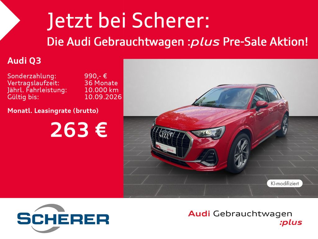 Audi Q3 S line 35 TFSI S tronic MMI+ AHK APP LED E-H