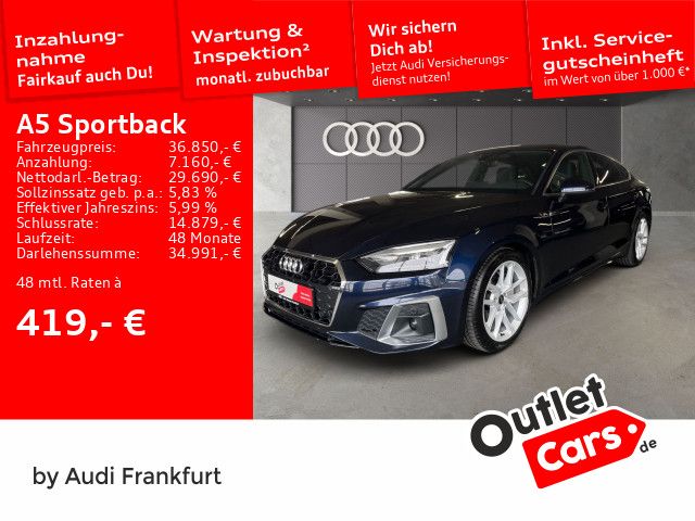 Audi A5 Sportback 40 TDI S tronic S line Navi B&O DAB