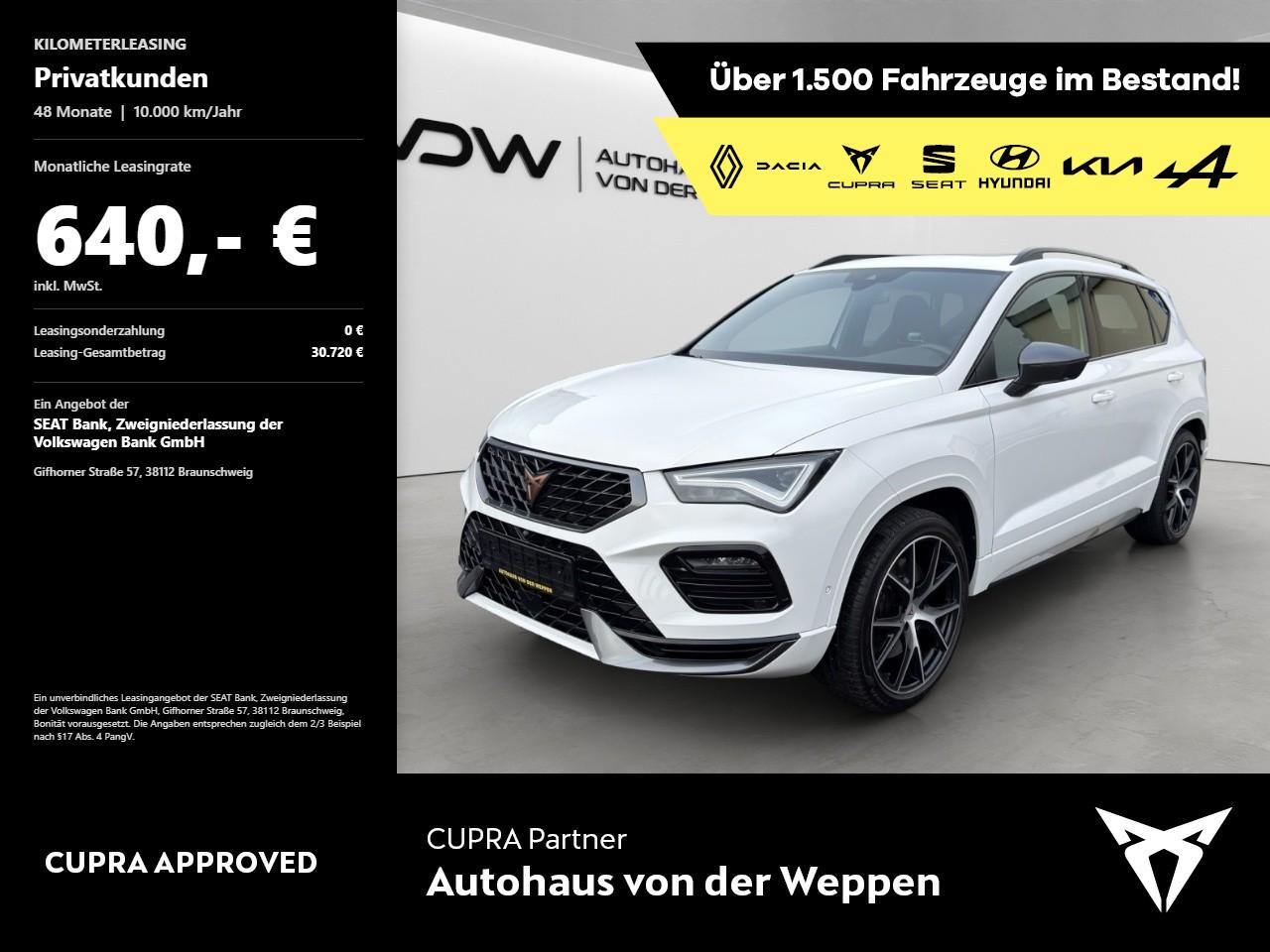 Cupra Ateca 2.0TSI 4Drive 360 Kamera,Navi,Totwinkelas.