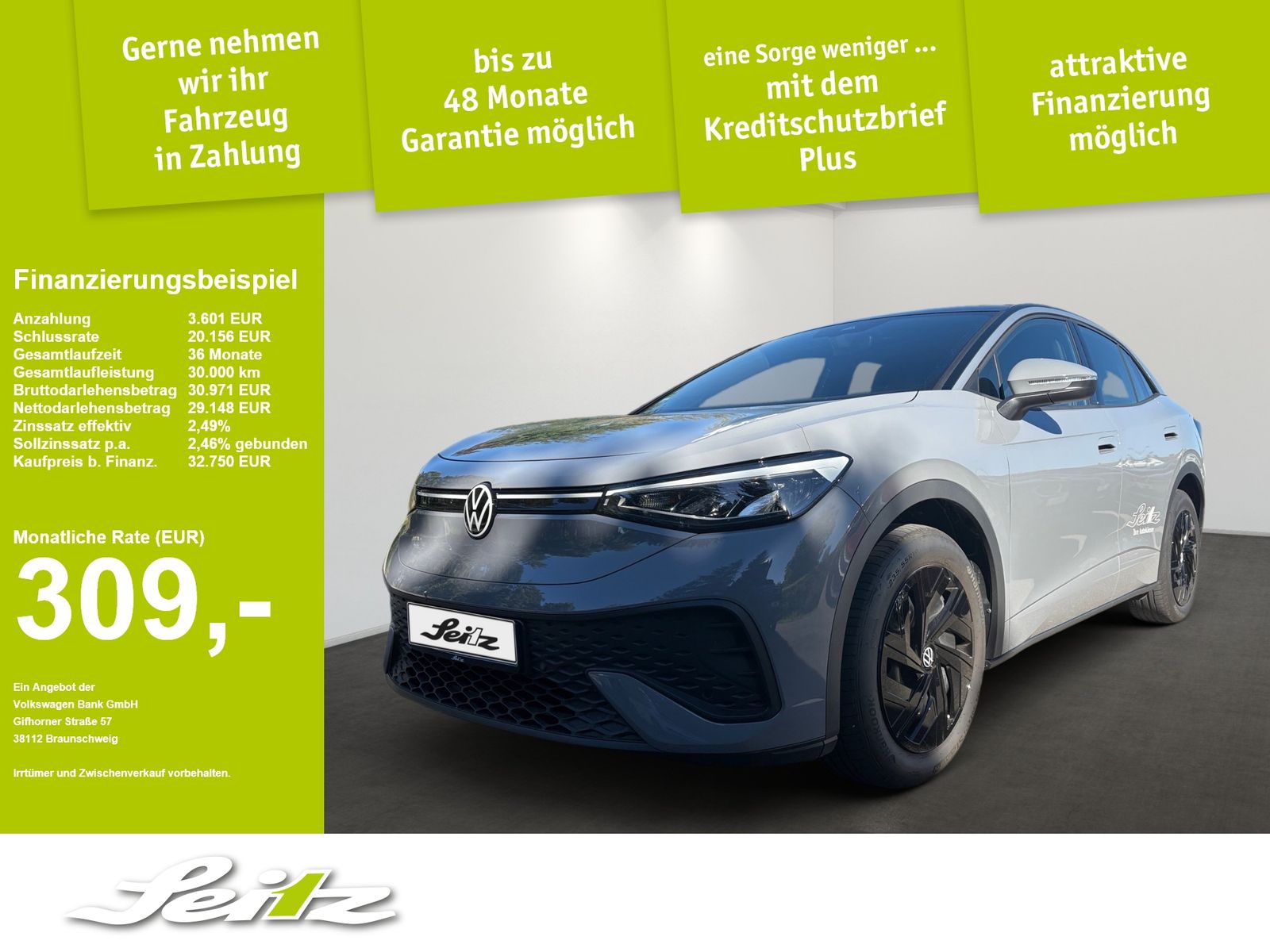 Volkswagen ID.5 Pure *LED*NAVI*PARKSENSOR*APPCON*