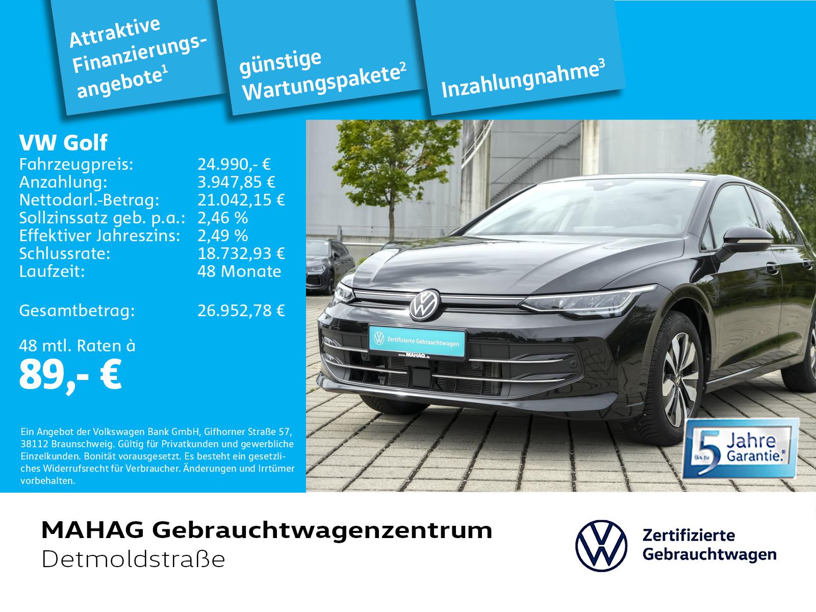 Volkswagen Golf VIII Goal 1.5 eTSI LED+ ParkPilot Standhz A, миниатюра 2