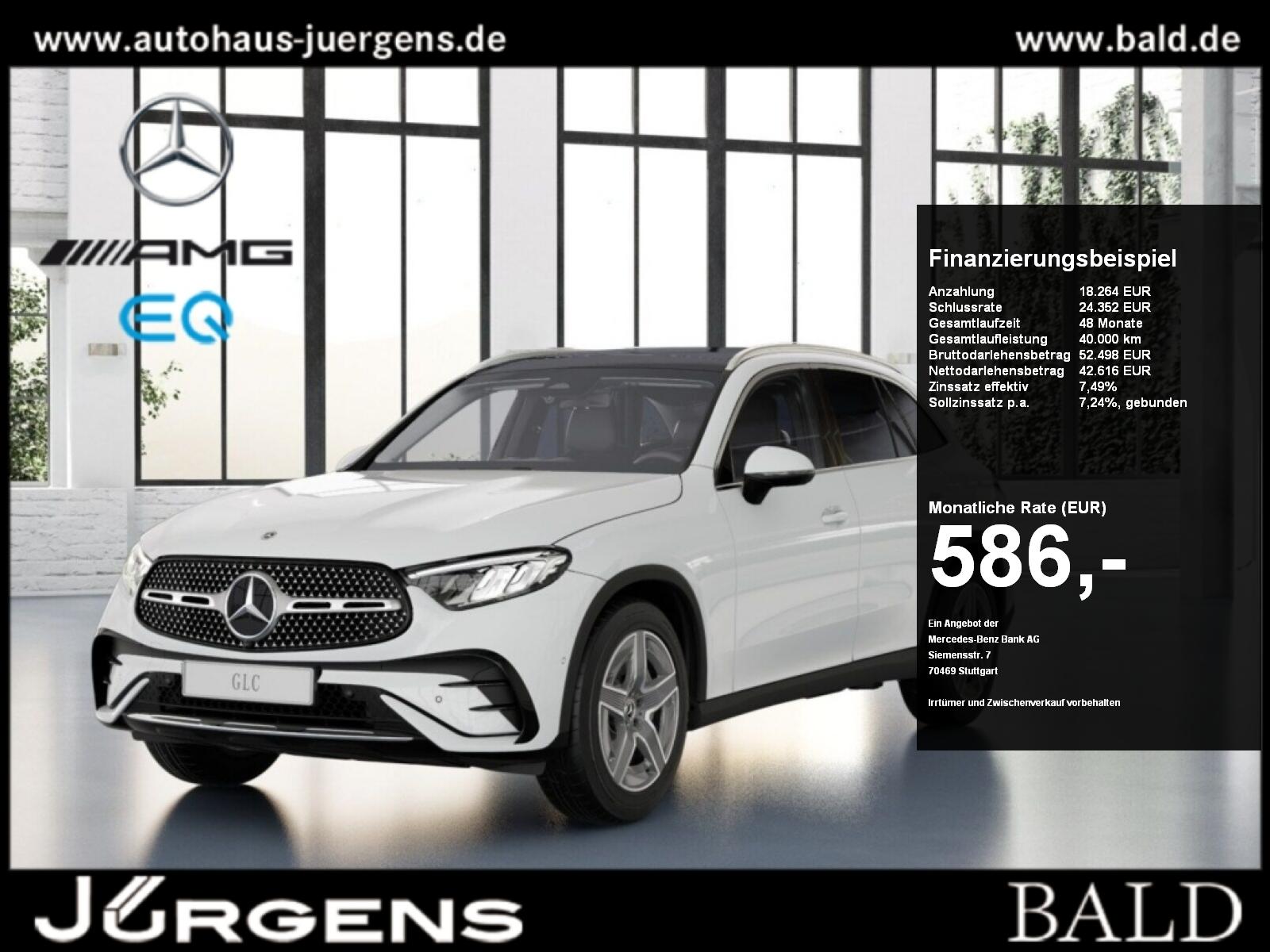 Mercedes-Benz GLC 300 d 4M AMG-Sport/Pano/Burm/AHK/Memo/Totw