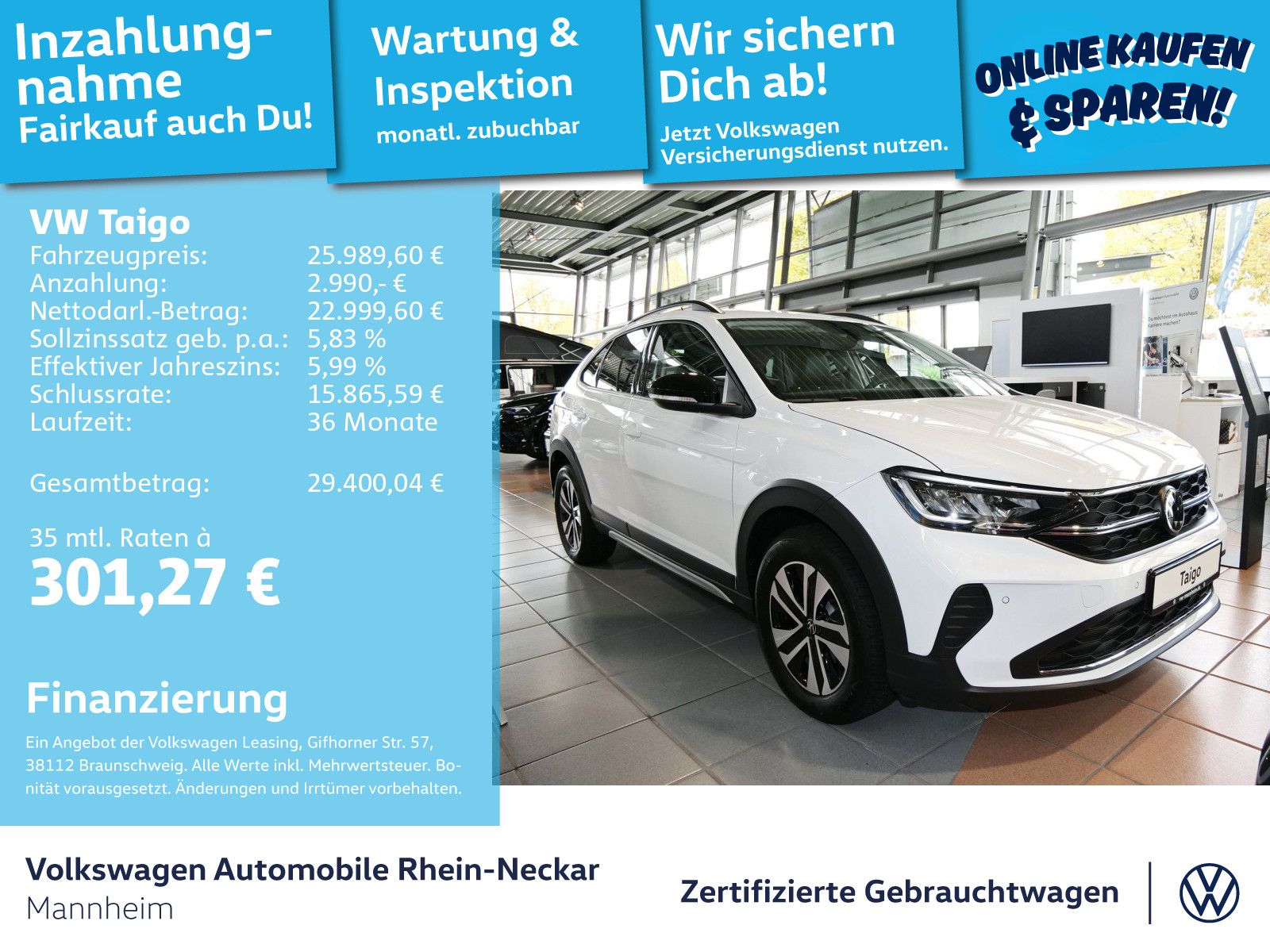 Volkswagen Taigo 1.0 TSI DSG Energy LED Klima Navi Kamera U foto 2