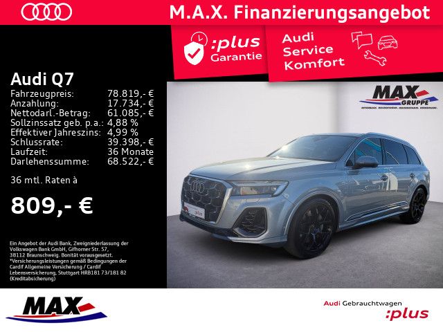 Q7 55 TFSI e QUAT S LINE MATRIX+LUFT+PANO+AHK+VC