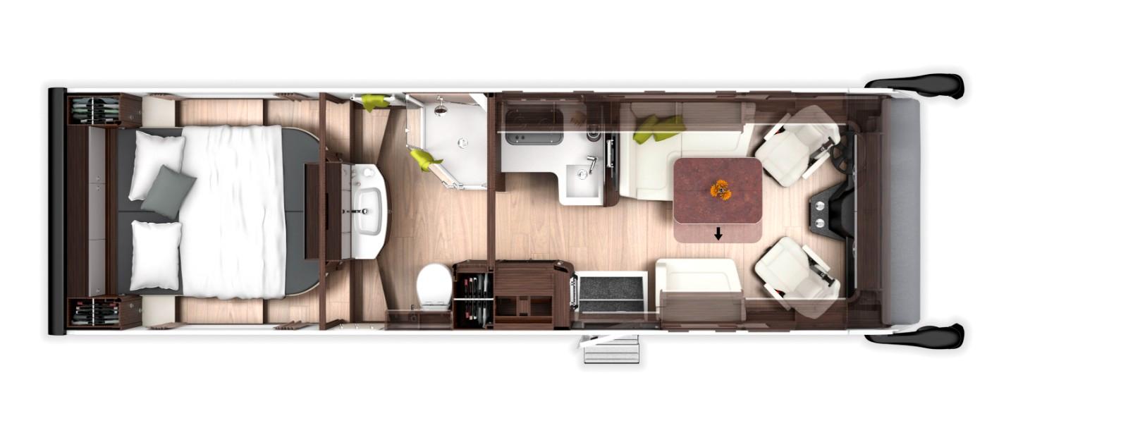 Morelo LOFT LINER 82 MQ KEINHUBBETT BIRDVIEW 630AH MWST