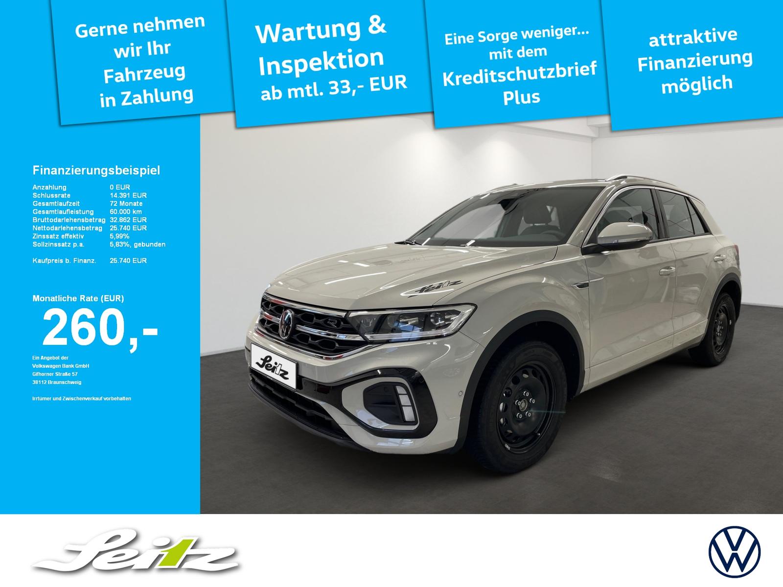 Volkswagen T-Roc 1.0 TSI R-Line *AHK*PARKSENSOR*LED*