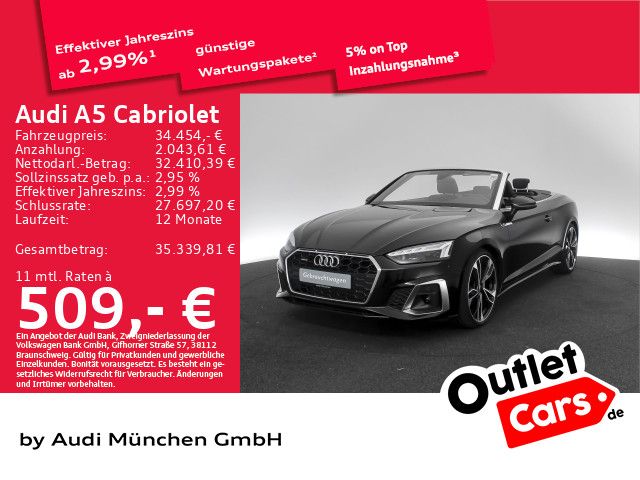 Audi A5 Cabriolet 40 TFSI qu. S tronic S line Matrix foto 1