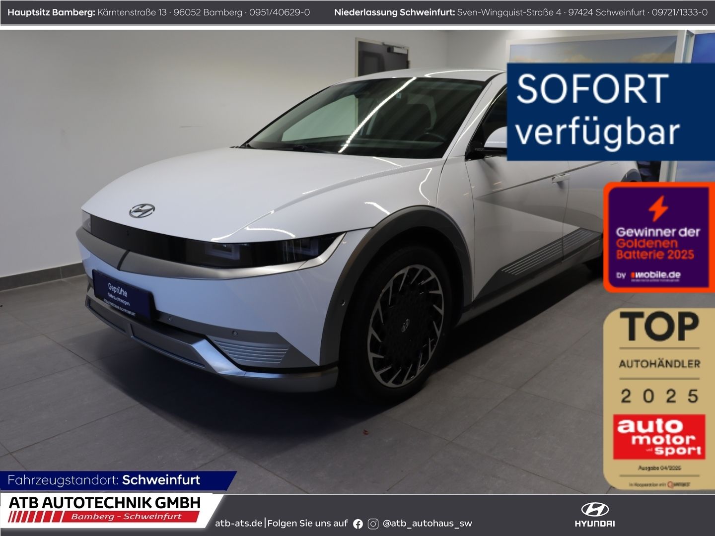 Fahrzeugabbildung Hyundai IONIQ 5 UNIQ 72,6 kWh 4WD 91,9% SOH HUD Navi Sou
