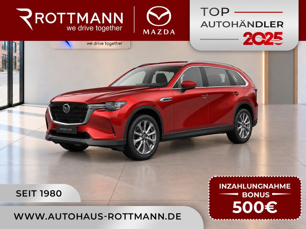 Abbildung Leasingangebot Mazda CX-80 Plug-In 327ps Aut. PHEV AWD EXCLUSIVE-Line